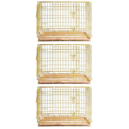 24-42" Collapsible Copper Gold Dog Crate GLD24-42 - Tampa Home & Garden Store