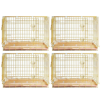 24-42" Collapsible Copper Gold Dog Crate GLD24-42 - Tampa Home & Garden Store