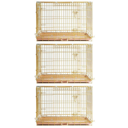 24-42" Collapsible Copper Gold Dog Crate GLD24-42 - Tampa Home & Garden Store