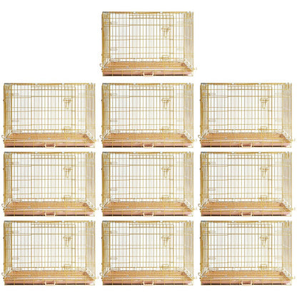 24-42" Collapsible Copper Gold Dog Crate GLD24-42 - Tampa Home & Garden Store