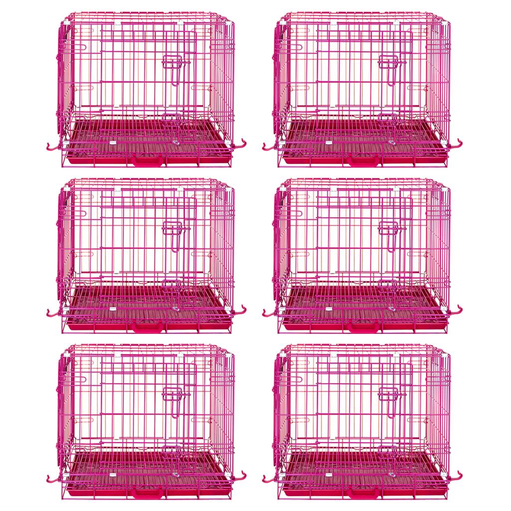 24-42" Collapsible Pink Dog Crate RED24-42 - Tampa Home & Garden Store