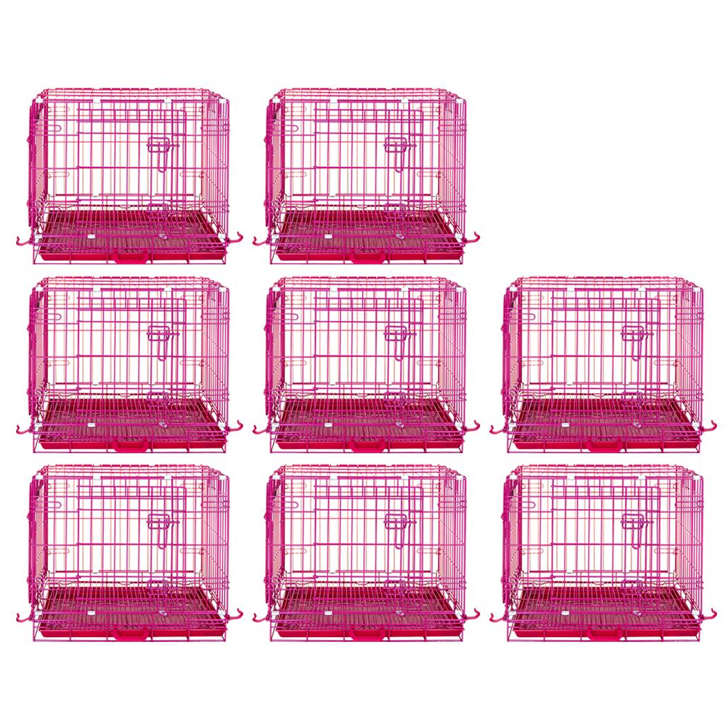 24-42" Collapsible Pink Dog Crate RED24-42 - Tampa Home & Garden Store