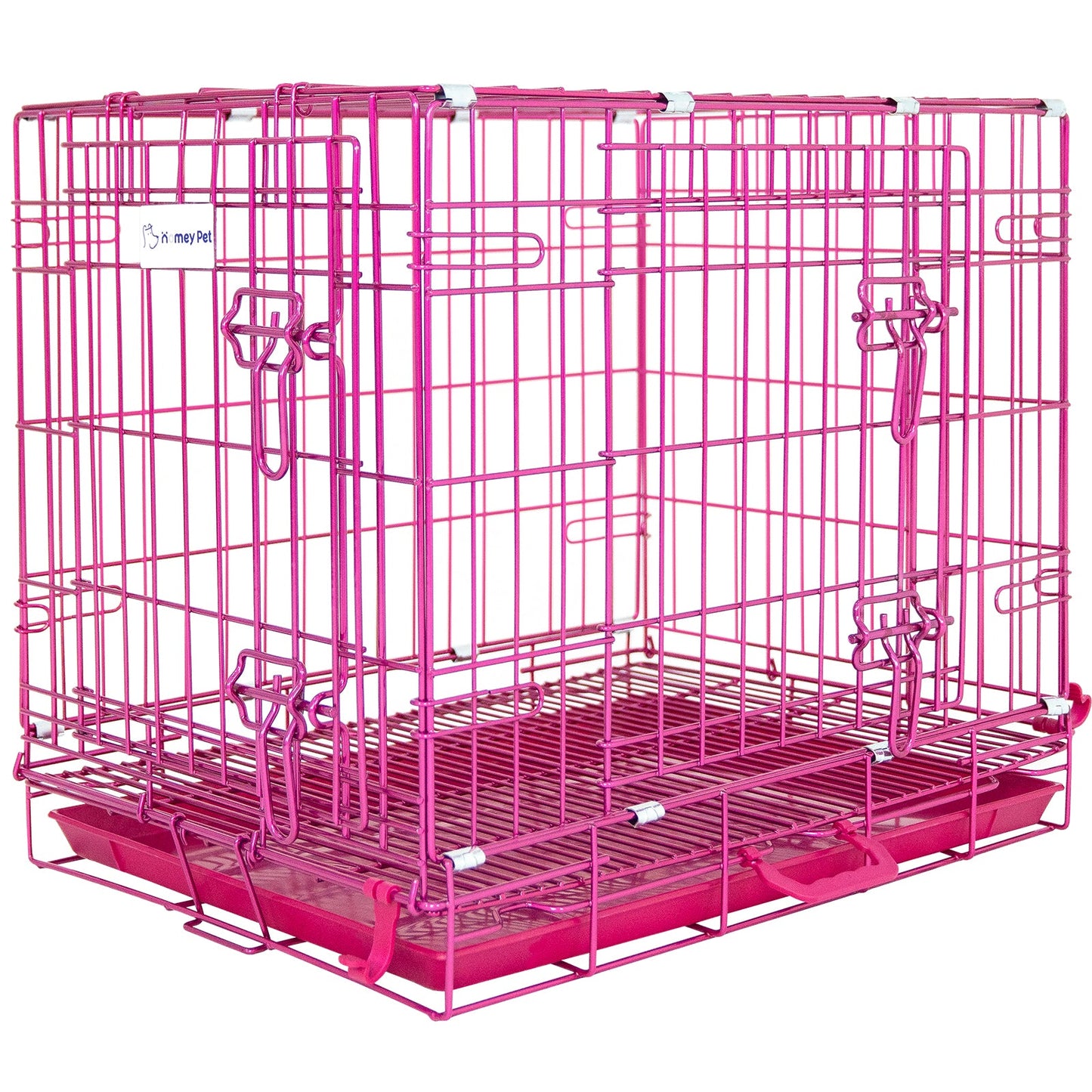 24-42" Collapsible Pink Dog Crate RED24-42 - Tampa Home & Garden Store