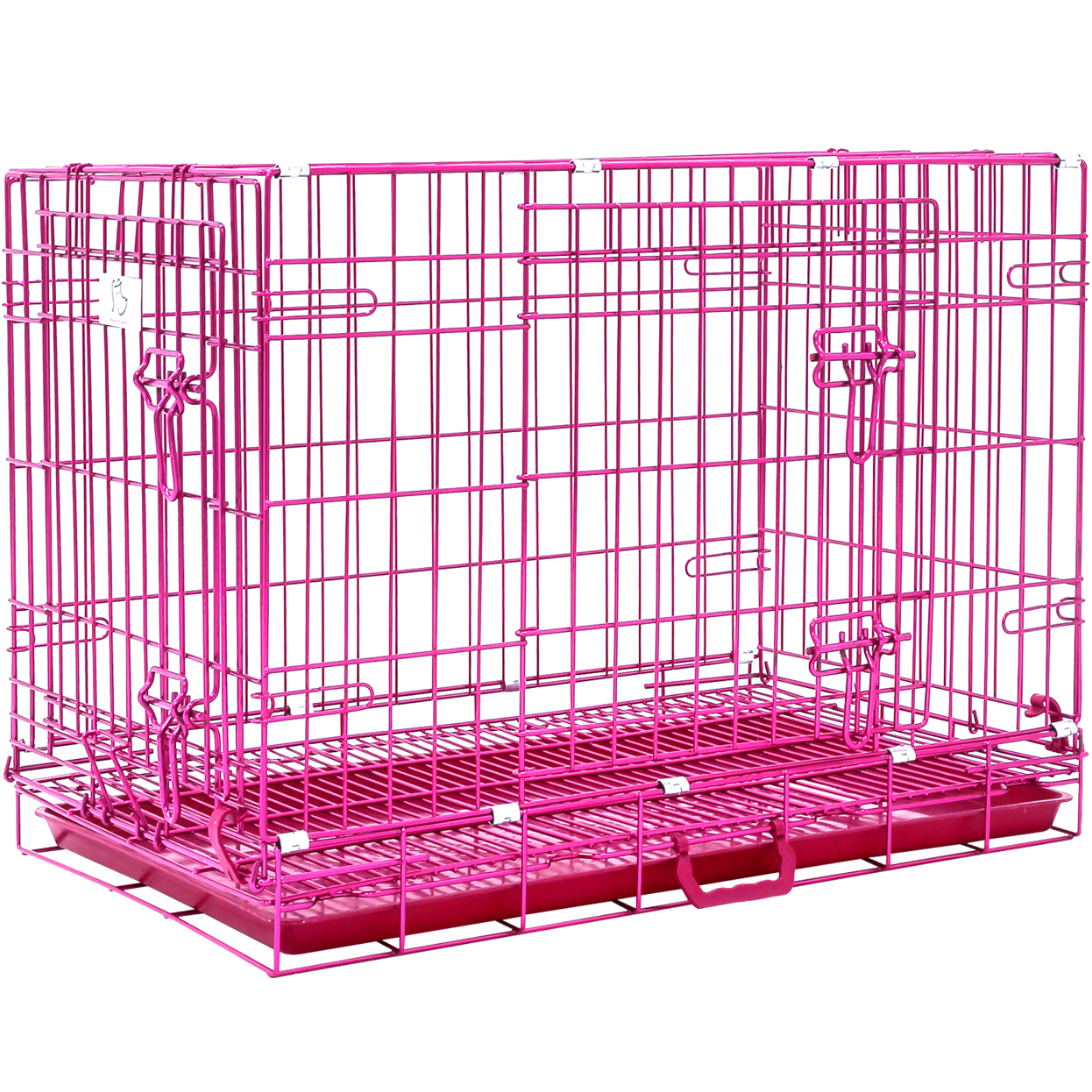 24-42" Collapsible Pink Dog Crate RED24-42 - Tampa Home & Garden Store