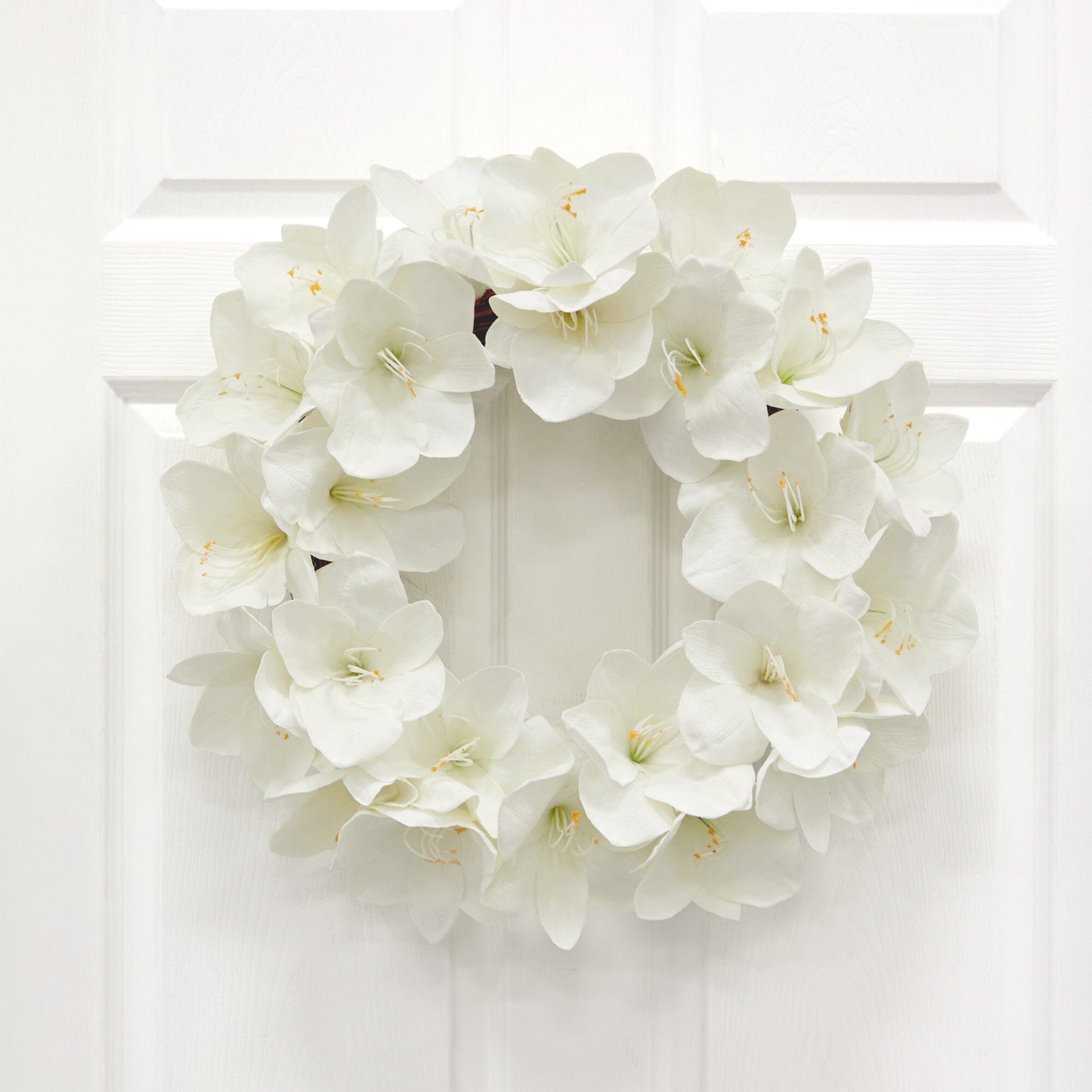 24” Amaryllis Artificial Wreath - Tampa Home & Garden Store