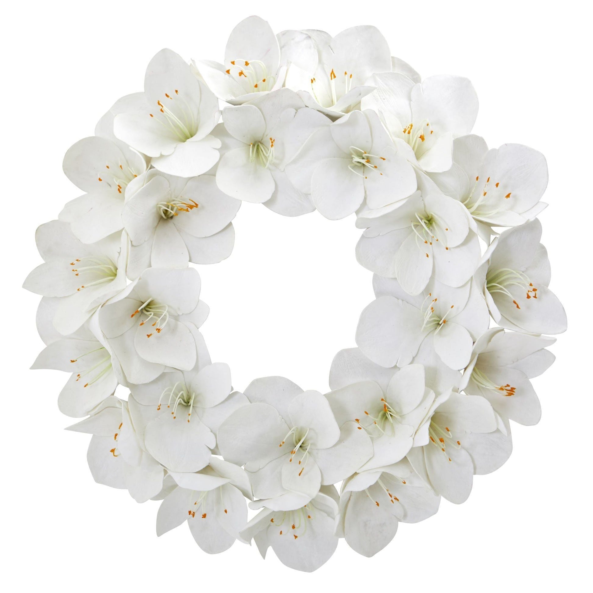 24” Amaryllis Artificial Wreath - Tampa Home & Garden Store
