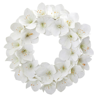 24” Amaryllis Artificial Wreath - Tampa Home & Garden Store