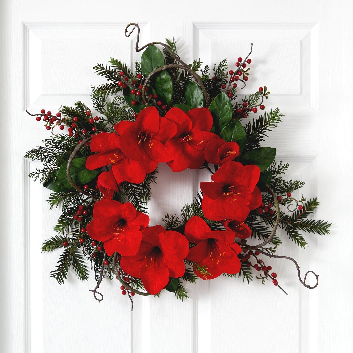 24” Amaryllis Wreath - Tampa Home & Garden Store