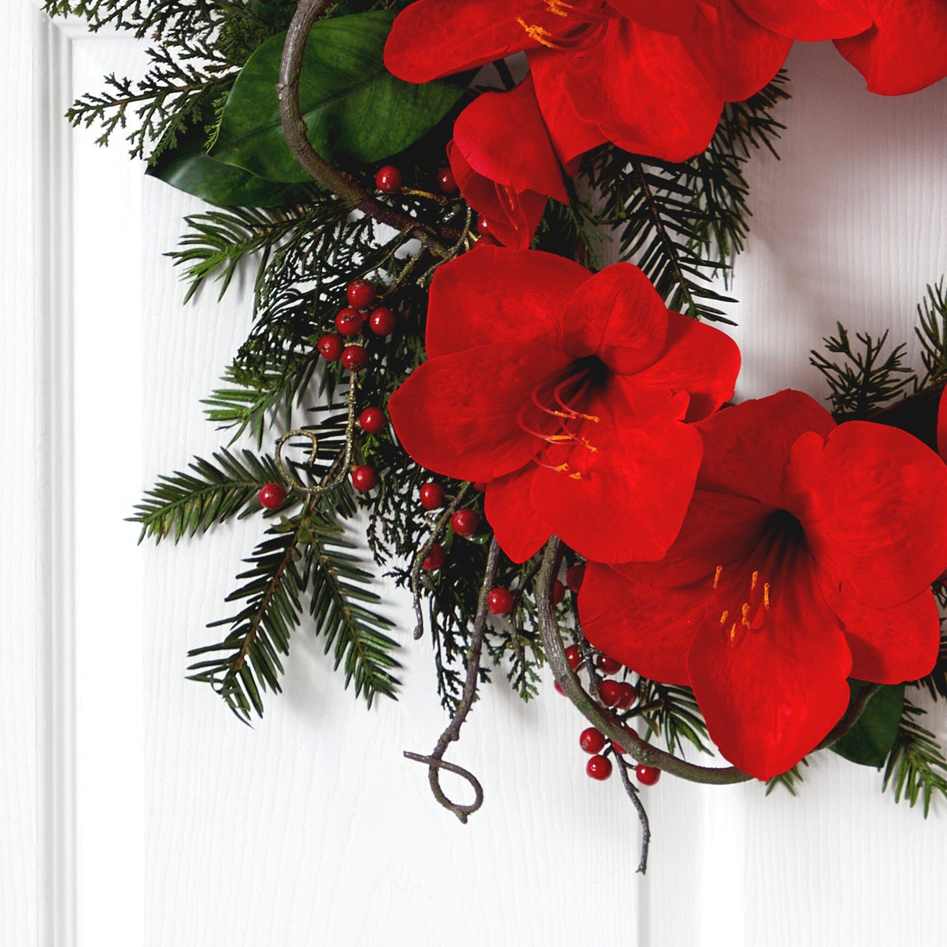 24” Amaryllis Wreath - Tampa Home & Garden Store
