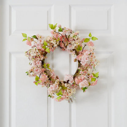 24" Cherry Blossom Wreath - Tampa Home & Garden Store