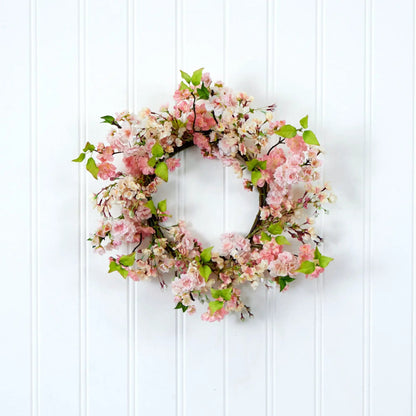 24" Cherry Blossom Wreath - Tampa Home & Garden Store