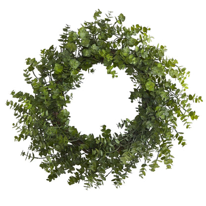 24” Eucalyptus Artificial Wreath - Tampa Home & Garden Store