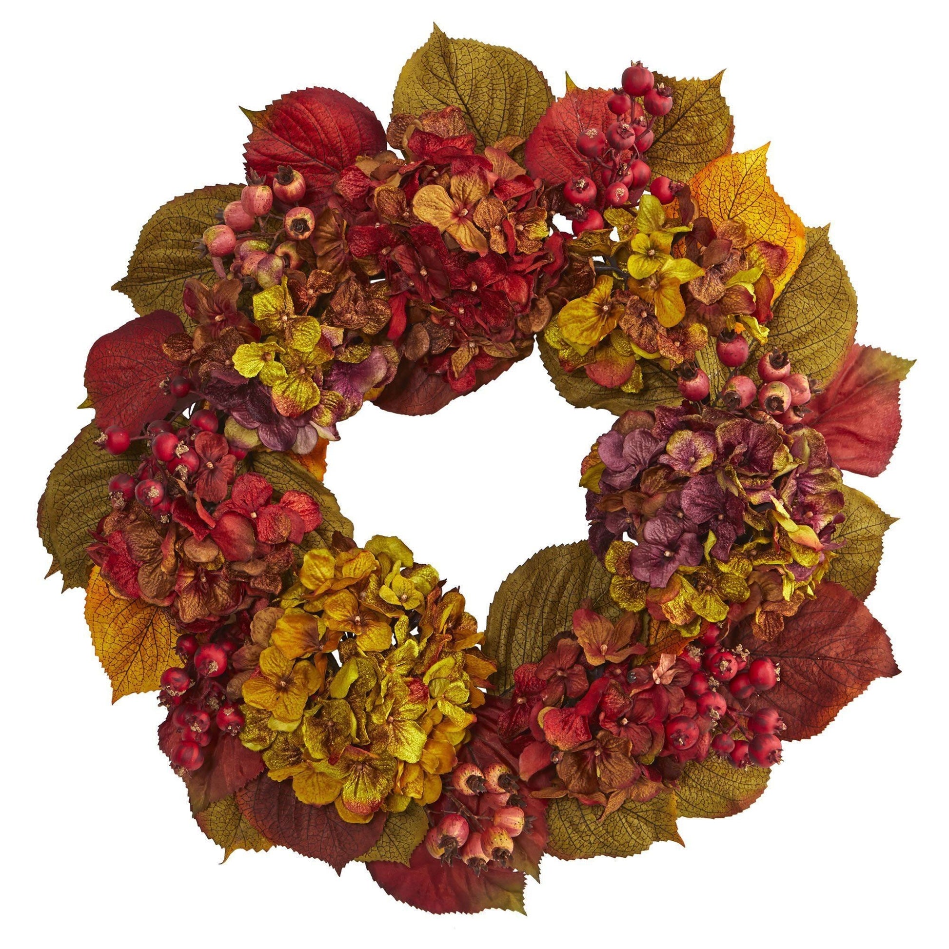 24” Fall Hydrangea Wreath - Tampa Home & Garden Store