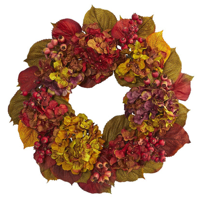 24” Fall Hydrangea Wreath - Tampa Home & Garden Store