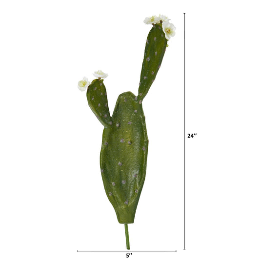 24” Flowering Cactus Artificial Plant (Set of 4) - Tampa Home & Garden Store