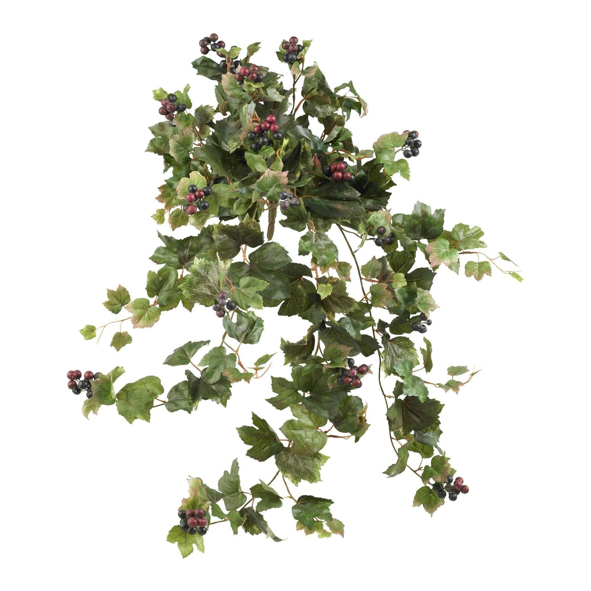 24” Grape Leaf Hanging Artificial Plant (Set of 2) - Tampa Home & Garden Store