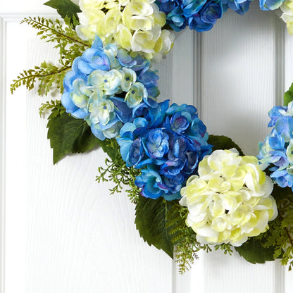 24” Hydrangea Wreath - Tampa Home & Garden Store