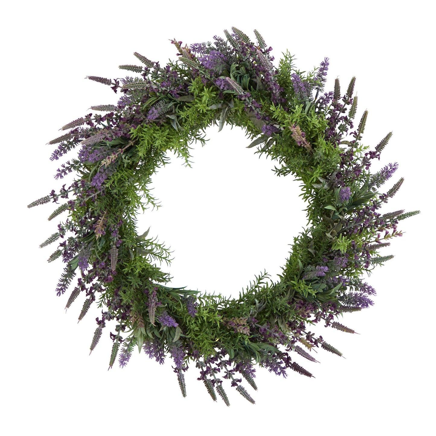 24” Lavender Artificial Wreath - Tampa Home & Garden Store