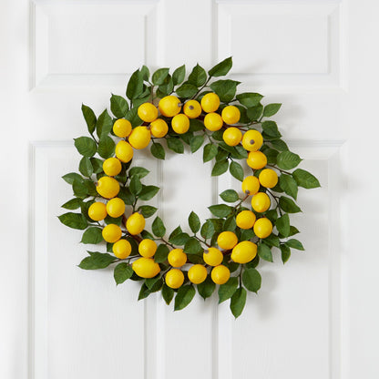24” Lemon Wreath - Tampa Home & Garden Store