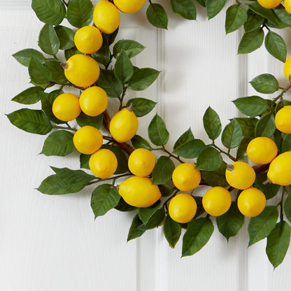 24” Lemon Wreath - Tampa Home & Garden Store