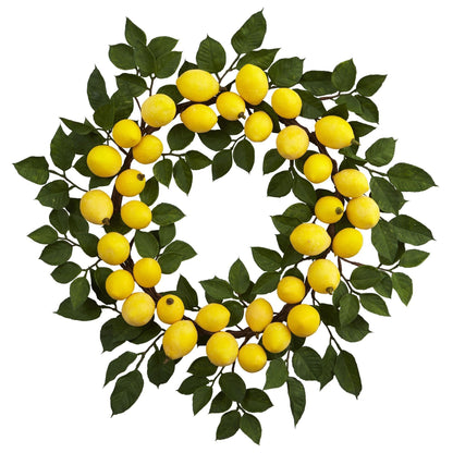 24” Lemon Wreath - Tampa Home & Garden Store