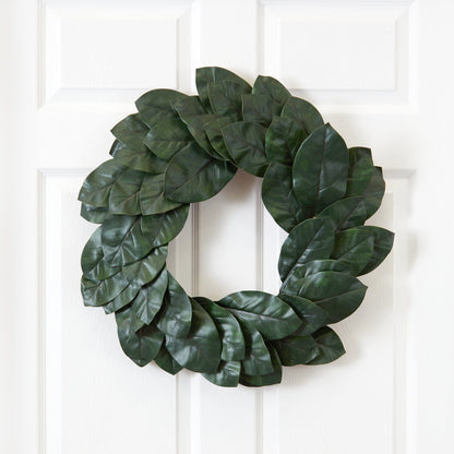 24” Magnolia Leaf Wreath - Tampa Home & Garden Store