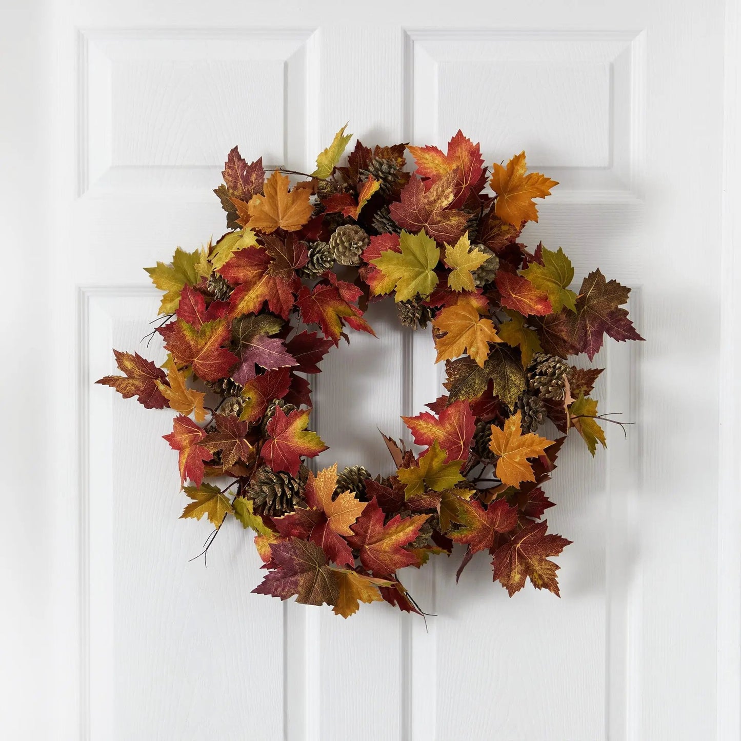 24” Maple Pine Cone Wreath - Tampa Home & Garden Store
