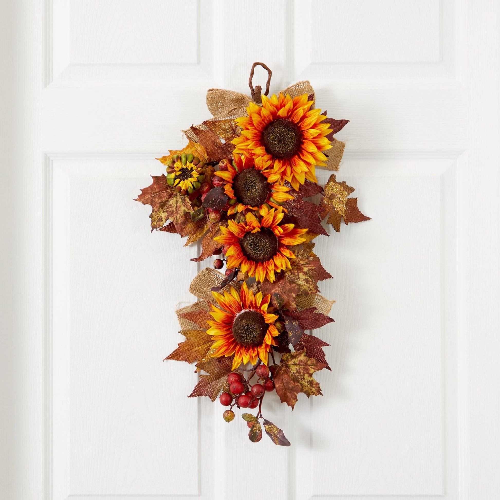 24” Sunflower & Berry Teardrop - Tampa Home & Garden Store