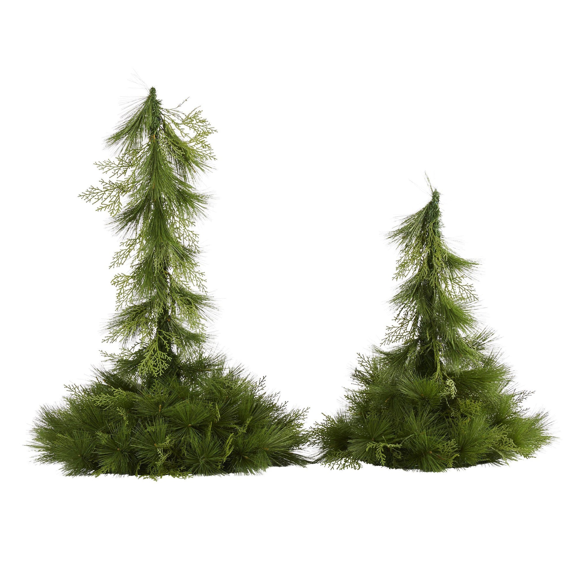 24” and 36” Table Top/Hanging Artificial Christmas Decor (Set of 2) - Tampa Home & Garden Store