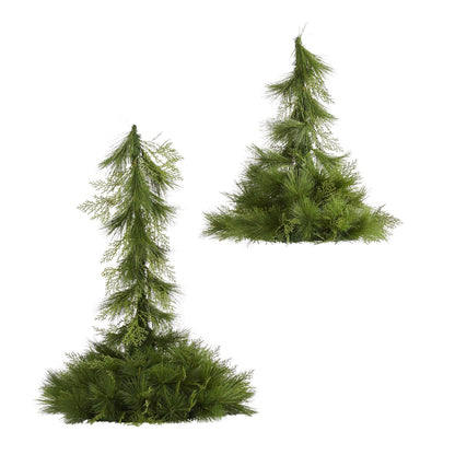 24” and 36” Table Top/Hanging Artificial Christmas Decor (Set of 2) - Tampa Home & Garden Store
