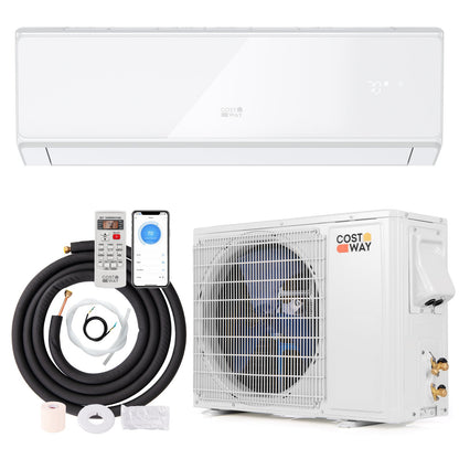 Aire acondicionado y calefactor mini split Energy Star certificado, 24000 BTU 21 SEER2 208-230 V, blanco con wifi