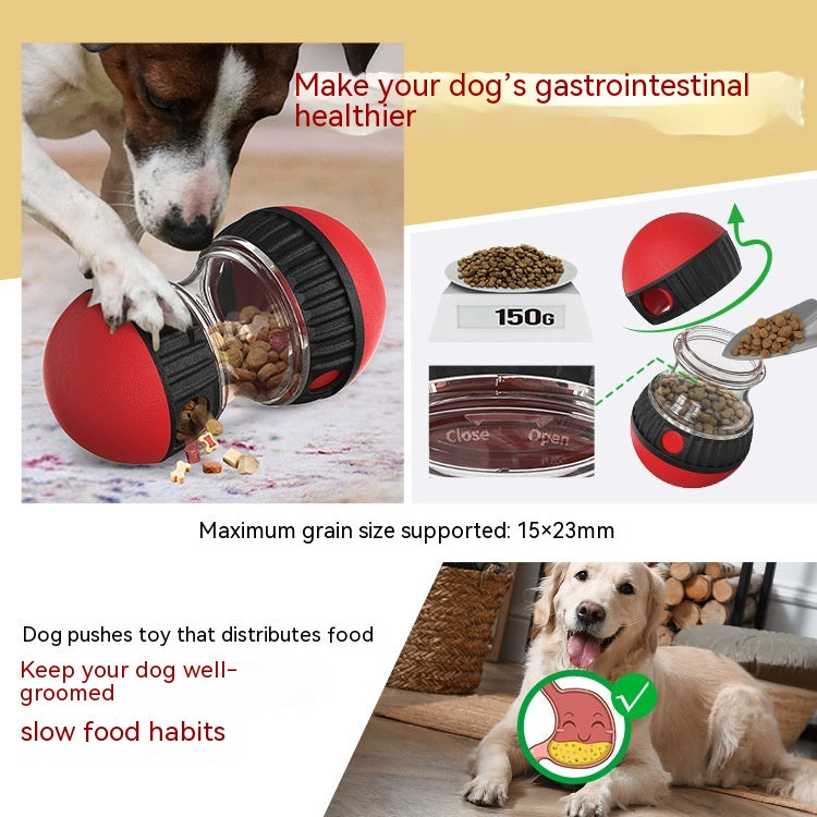 Food dispensing dog toy tumbler ball red and black puzzle for slow feeding by Sell My Stuff on Tampa Home & Garden Store