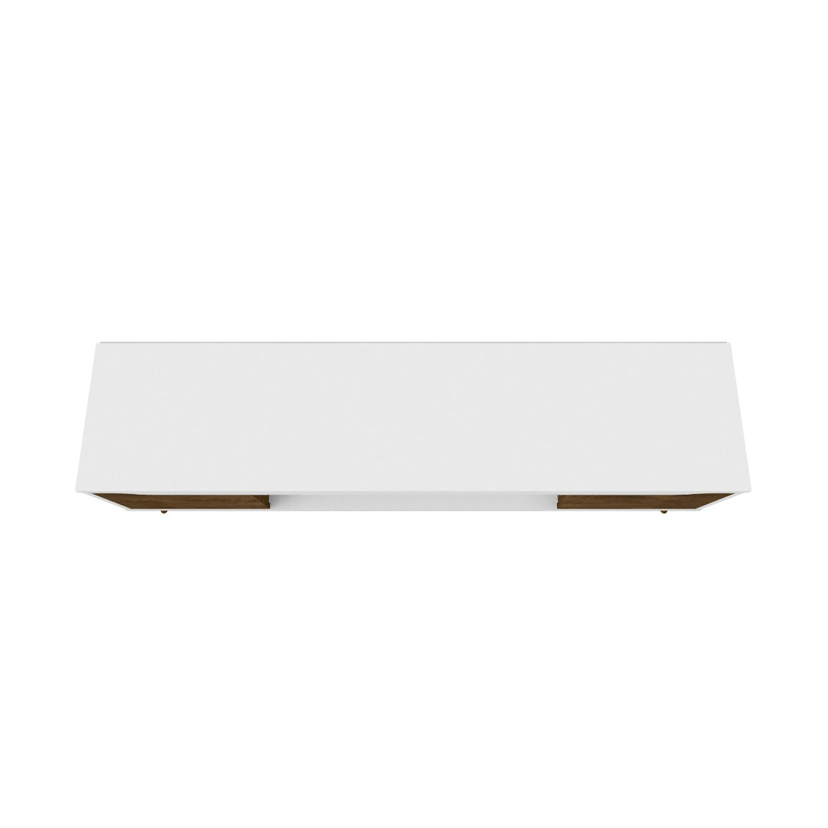 Mid-Century Modern TV Stand by HouseOfZazla, white finish with wood splayed legs on Tampa Home & Garden Store