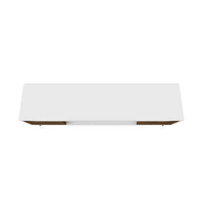 Mid-Century Modern TV Stand by HouseOfZazla, white finish with wood splayed legs on Tampa Home & Garden Store