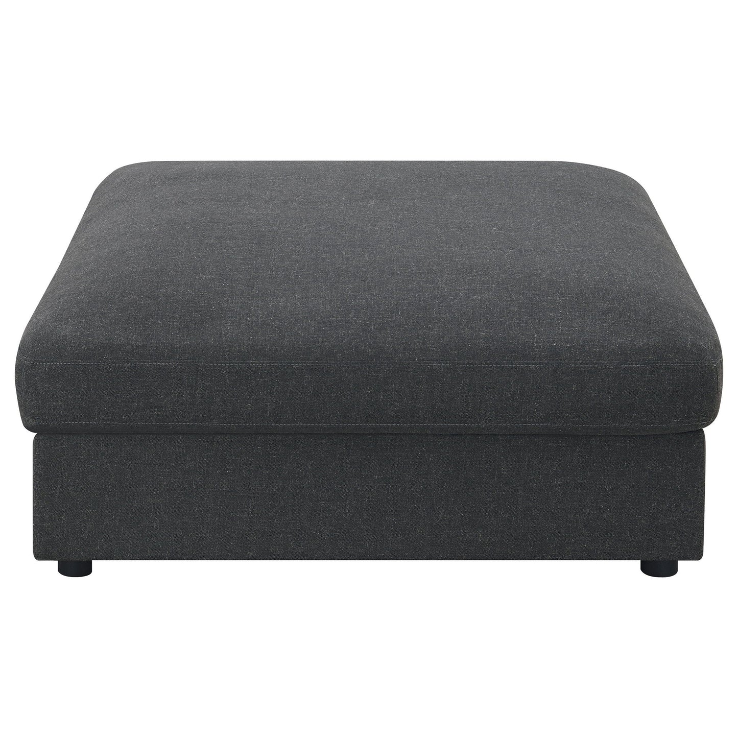 Rhette upholstered sectional 2-piece set in charcoal gray fabric by HouseOfZazla stitched edges on Tampa Home & Garden Store