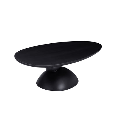Lucky Stone Shaped End Table by HouseOfZazla with sculptural black base on Tampa Home & Garden Store