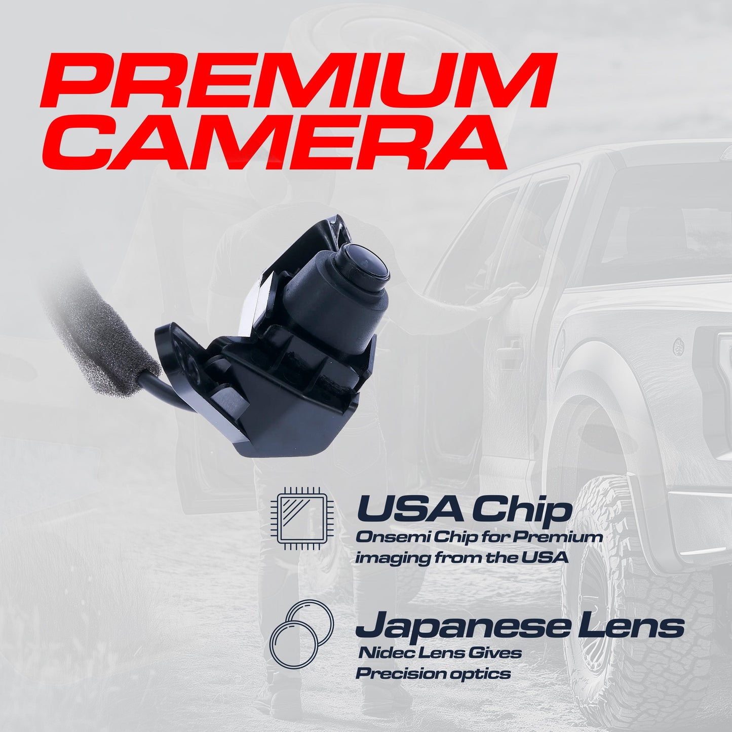 Master Tailgaters Nissan Armada (2011-2012) backup camera OE 28442-ZZ50A/28442-ZZ51A, black housing on Tampa Home & Garden Store
