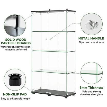 Display cabinet with shelf, double glass doors and lock Unique Piece Furniture on Tampa Home & Garden Store