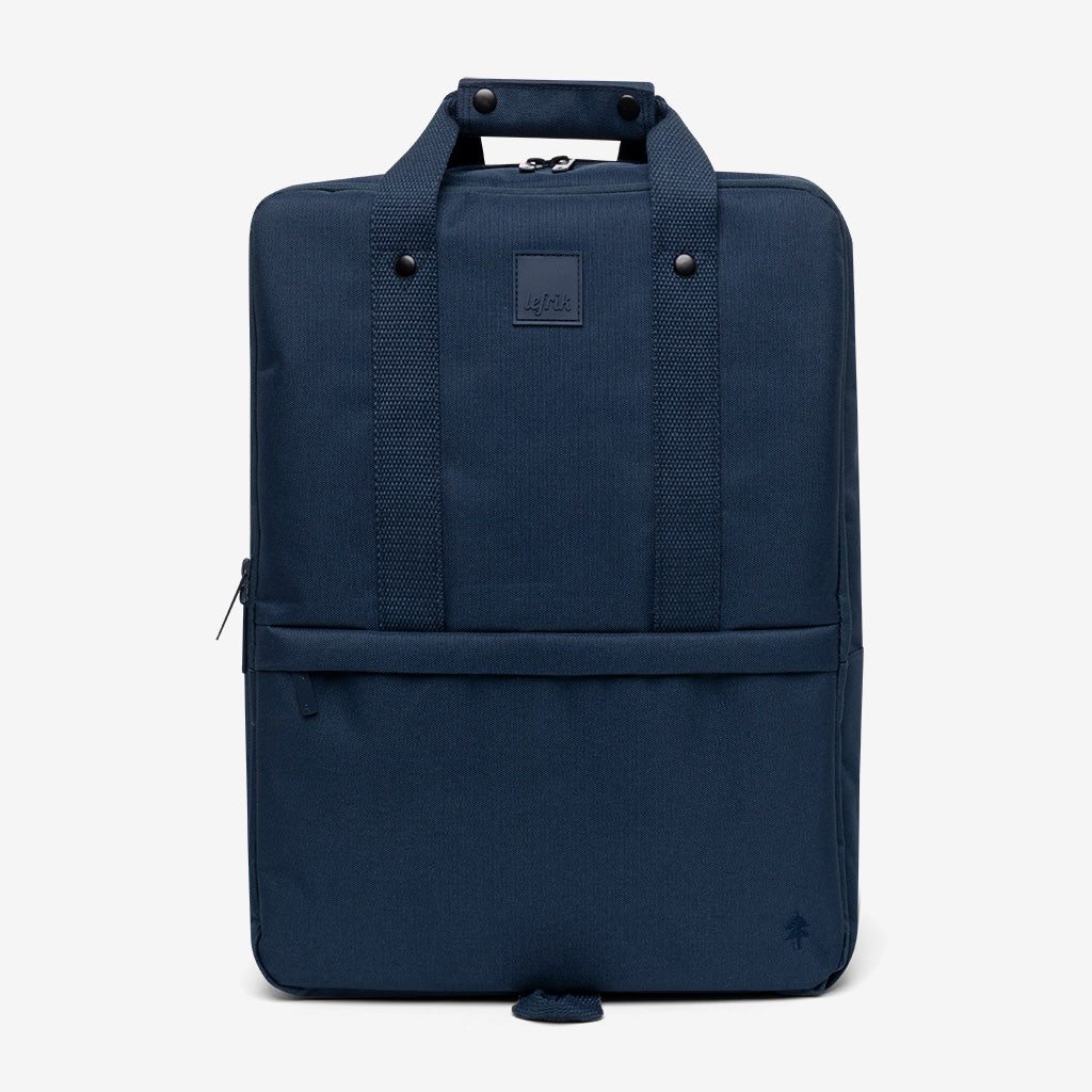 Daily 15 Inch Laptop Backpack navy Lefrik USA with dual top handles on Tampa Home & Garden Store