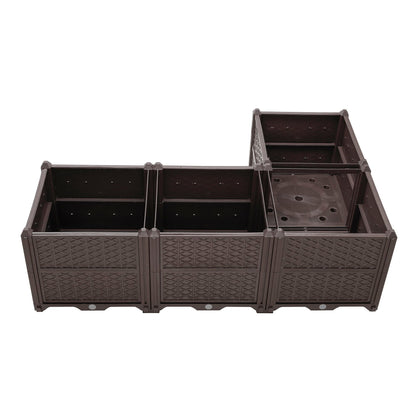 Indoor Outdoor Rectangular Planter Box and Kit