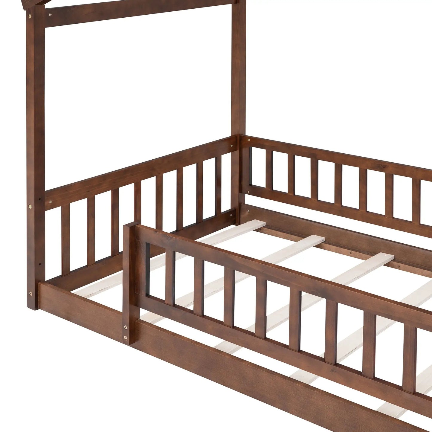 Bed House Bed Frame With Fence canopy bed dark brown wood by Unique Piece Furniture on Tampa Home & Garden Store
