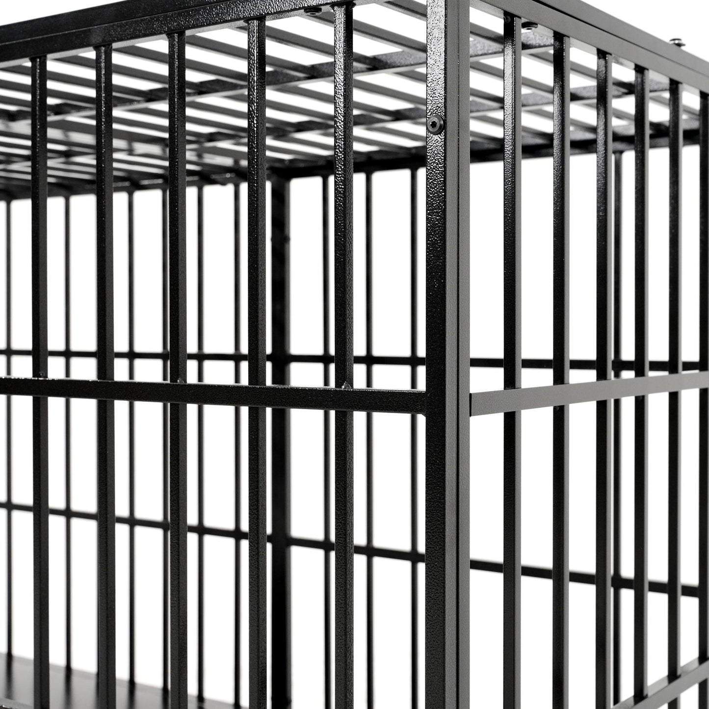 Extra Large Heavy Duty Dog Crate black metal cage with removable pans on Tampa Home & Garden Store