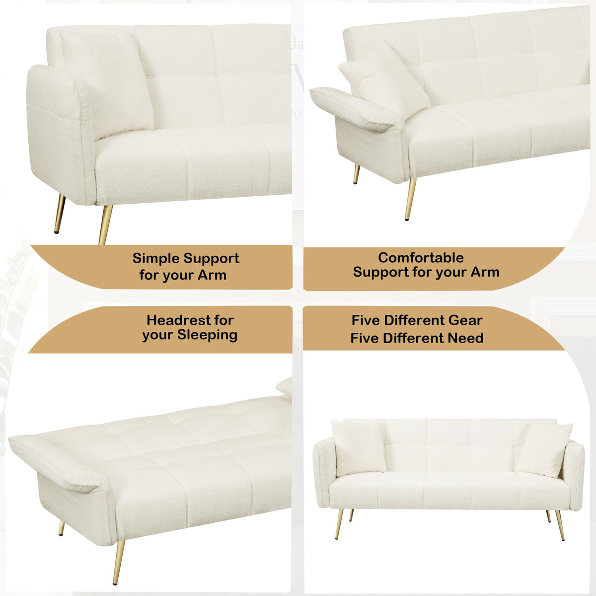 Convertible Double Futon Sofa Bed And Frame