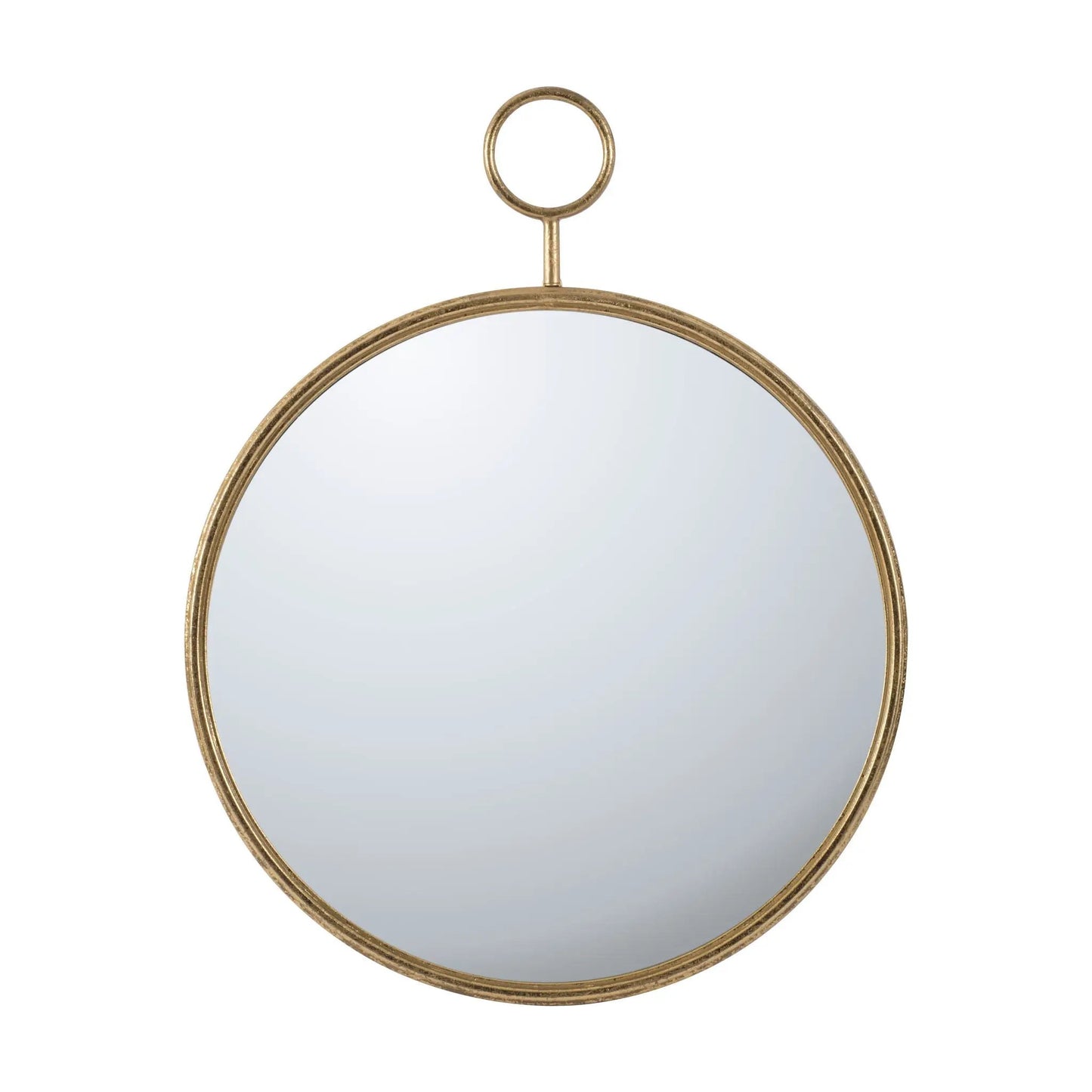 Circle Wall Mirror With Iron Frame Living Room
