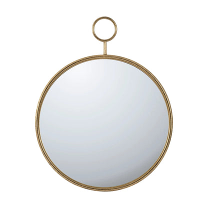 Circle Wall Mirror With Iron Frame Living Room