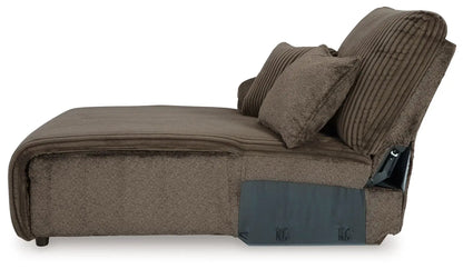 Top Tier Corduroy Reclining Sectional with Chaise