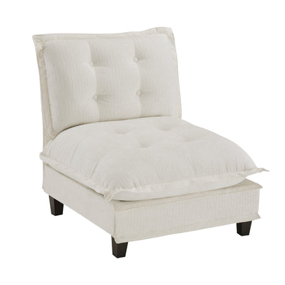 73 Inch Armless Sofa and Chenille Covers