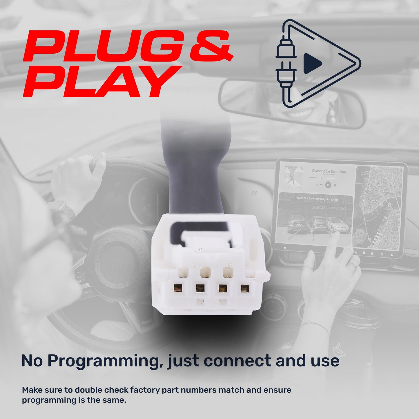 Master Tailgaters Nissan Armada backup camera OEM harness connector, plug & play on Tampa Home & Garden Store