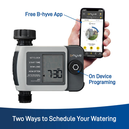 B-hyve XD Bluetooth 1-Outlet Hose Faucet Timer w/Hub | 24516