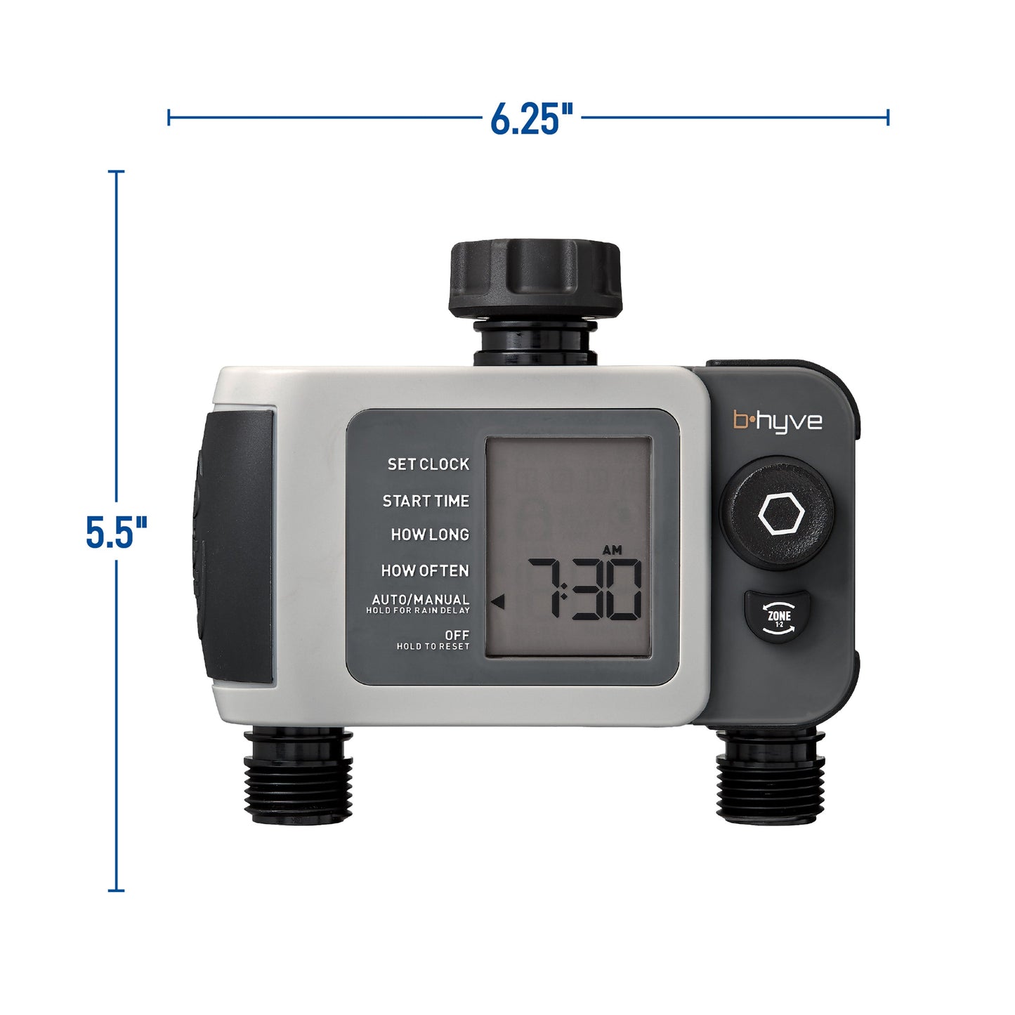 B-hyve XD Bluetooth 2-Outlet Hose Faucet Timer 24632